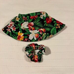 LOCAL DESIGN Bucket Hat and Scrunchie Set